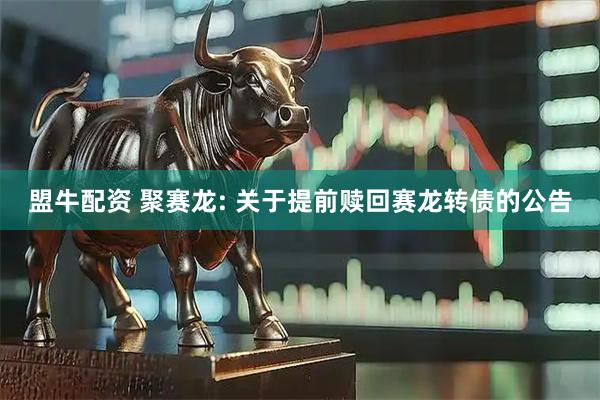 盟牛配资 聚赛龙: 关于提前赎回赛龙转债的公告